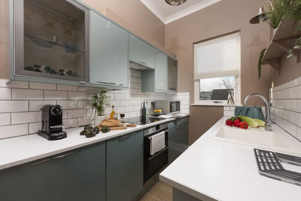 Kitchen space with coffee machine - The Secret Seascape