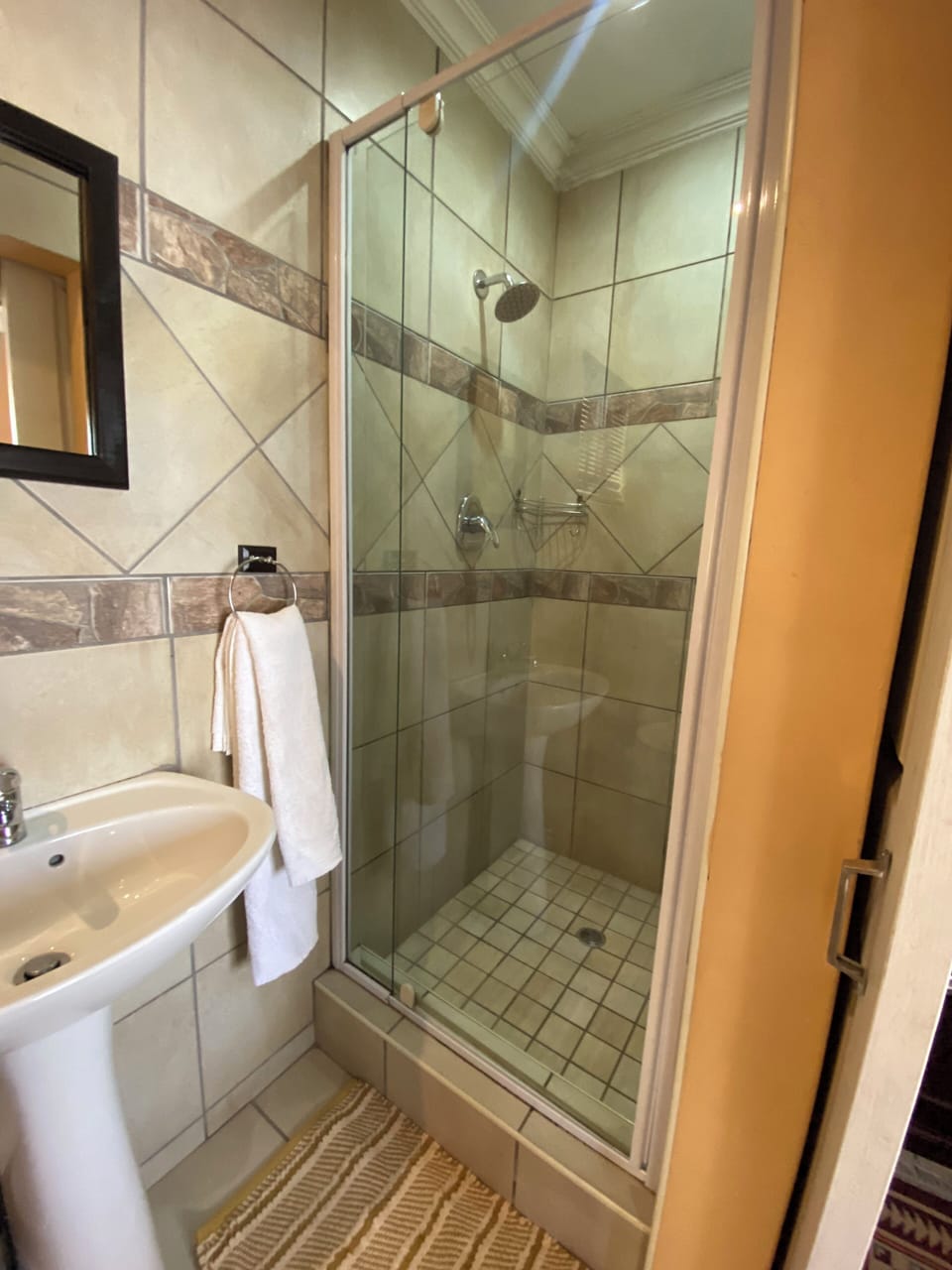 Towels, soap, shampoo, toilet paper