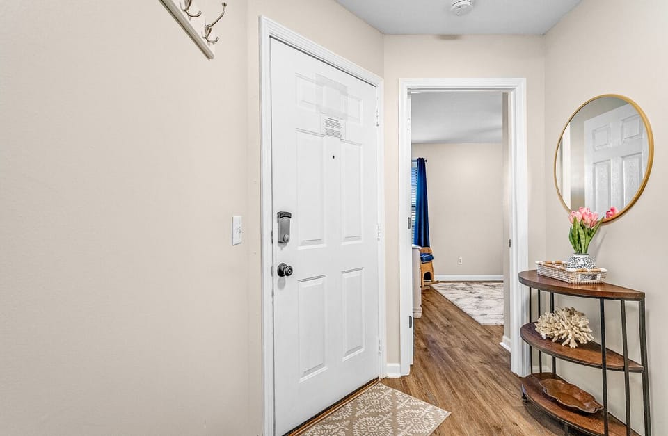 Your secure, private entry to the unit.