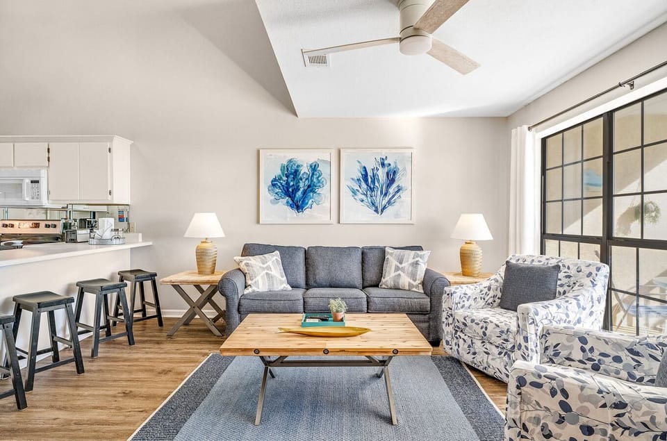 Your living room opens up to your breakfast bar and kitchen for easy conversation.