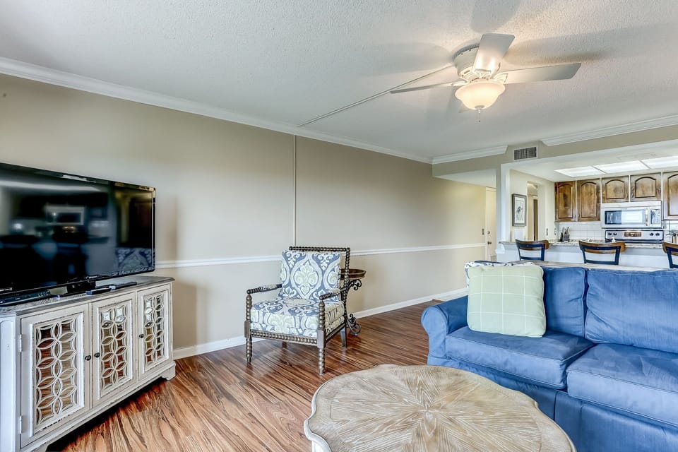Relax in the Living Room after a Day of Island Adventures
