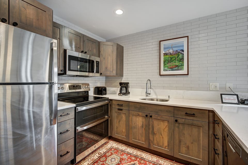 Indoors, Kitchen, Sink, Microwave, Oven