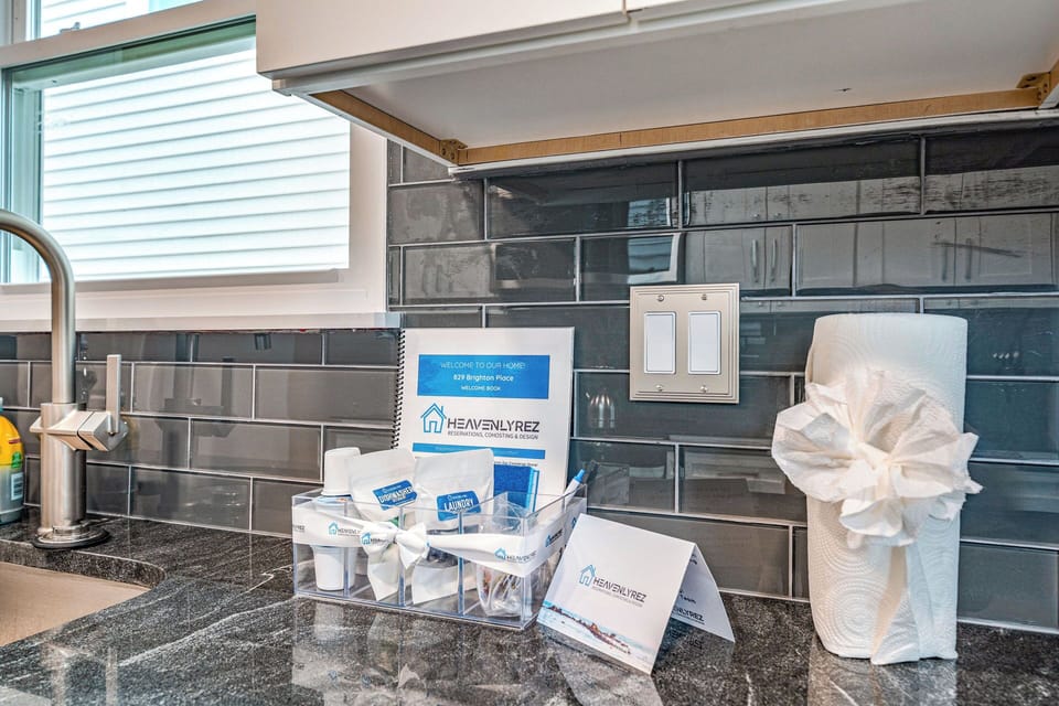 Welcome Kit on Kitchen Counter Top
