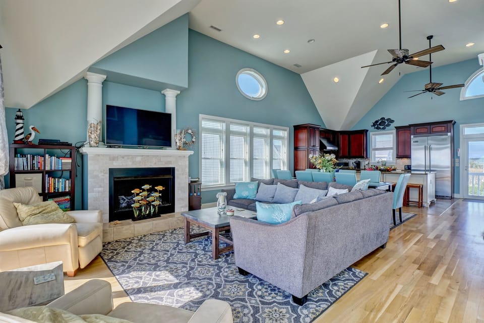 Open Living/Dining Area to gather with family