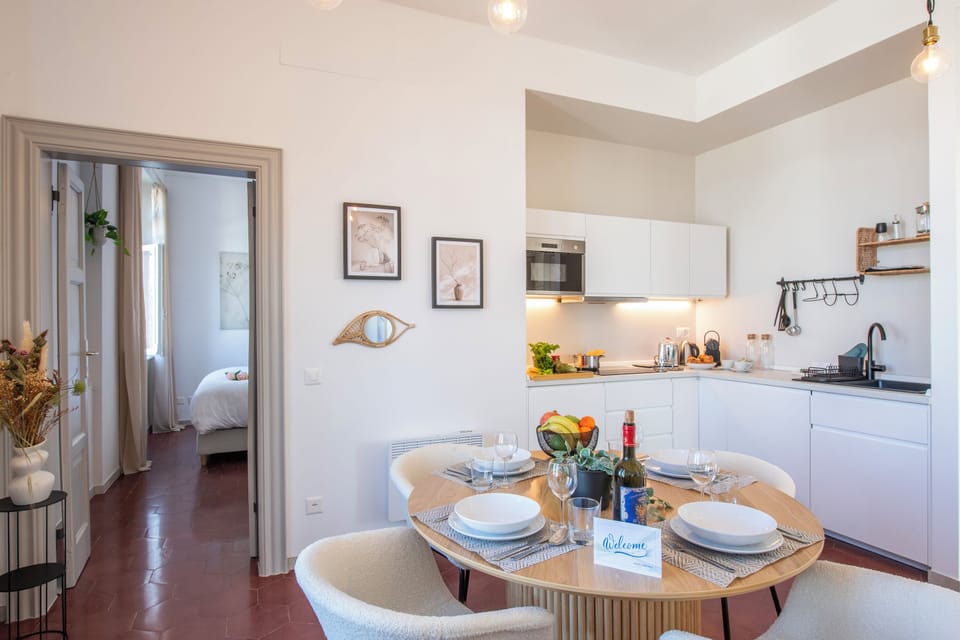Kitchen and dining area