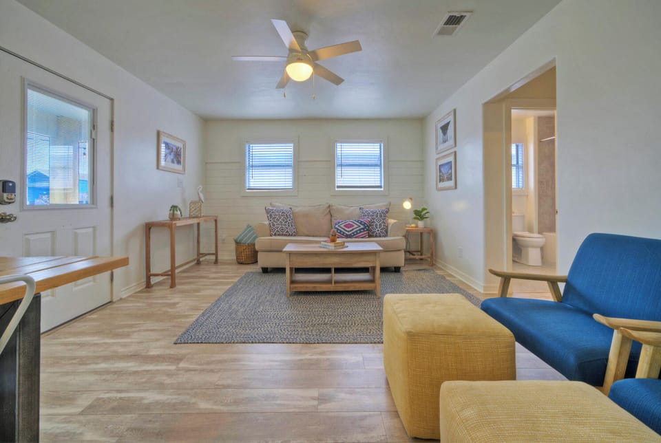 Sleeper sofa in the living room. (Kenna's Kabana)