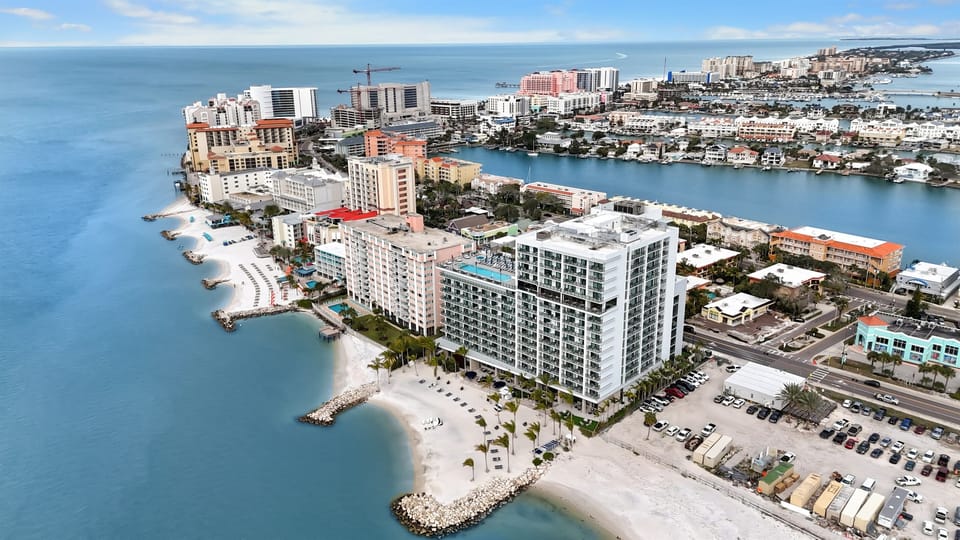 Arial view of JD Marriott Clearwater Beach