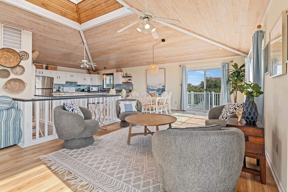 Separate Sitting Area with Deck Access on Third Level