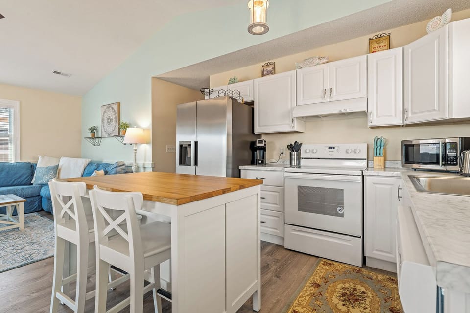 Kitchen with Island Seating for Two