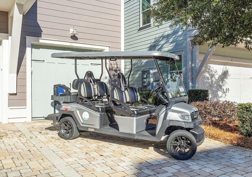 Street legal Electric golf cart with bluetooth speaker and back up camera