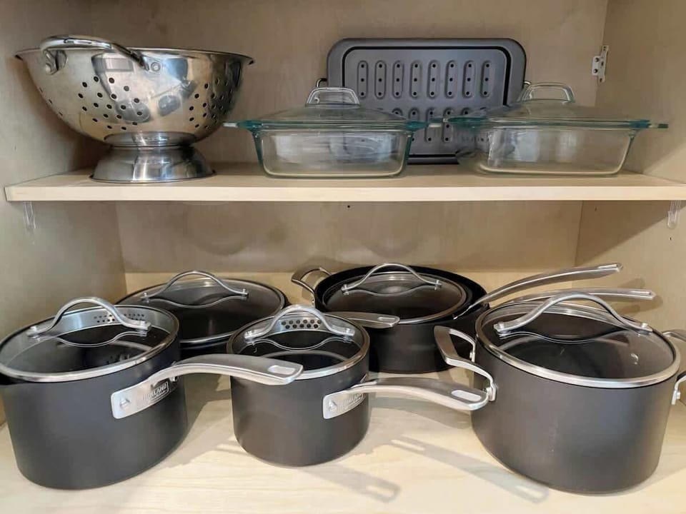 A fully stocked kitchen is the first step to a beautifully cooked meal. 