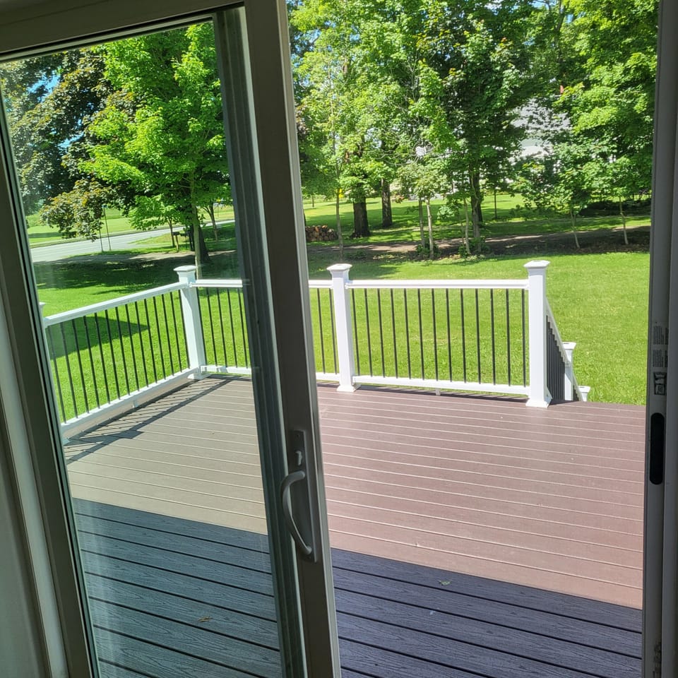 Back deck off living room 
