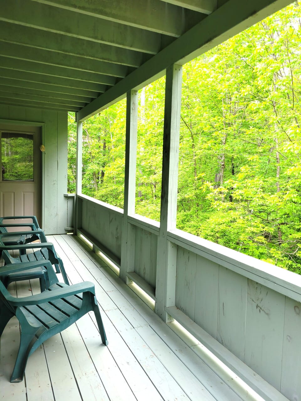 Deck from master bedroom to living area