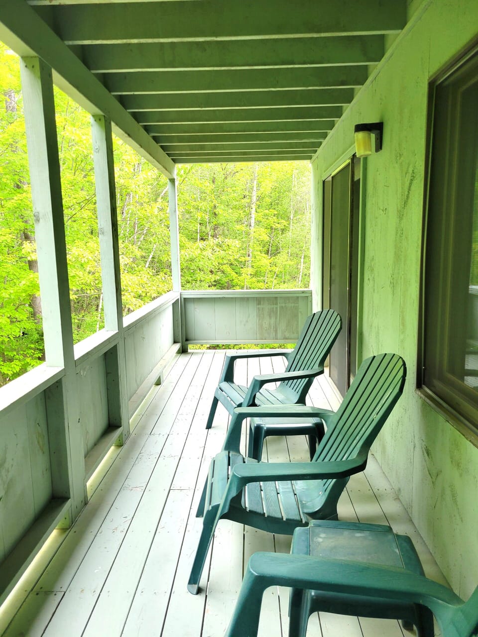 Deck from living area to master