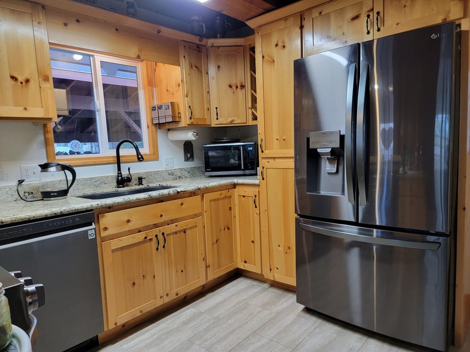 Kitchen with Dishwasher and Refrigerator 