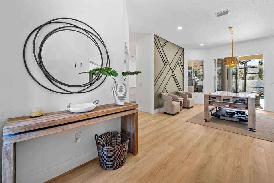 Front foyer overlooking Living/Game room