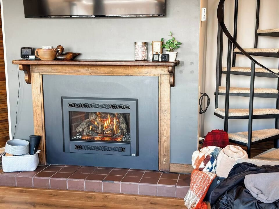 The fireplace is a must for every season