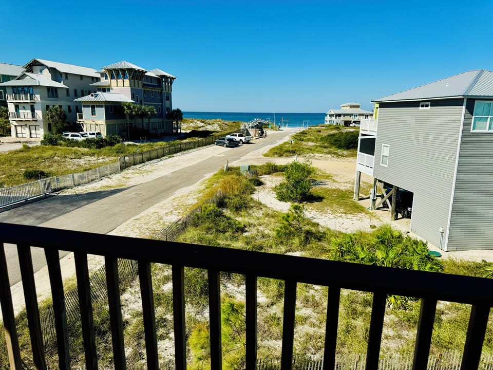 Balcony on top floor off of 2nd Master bedroom