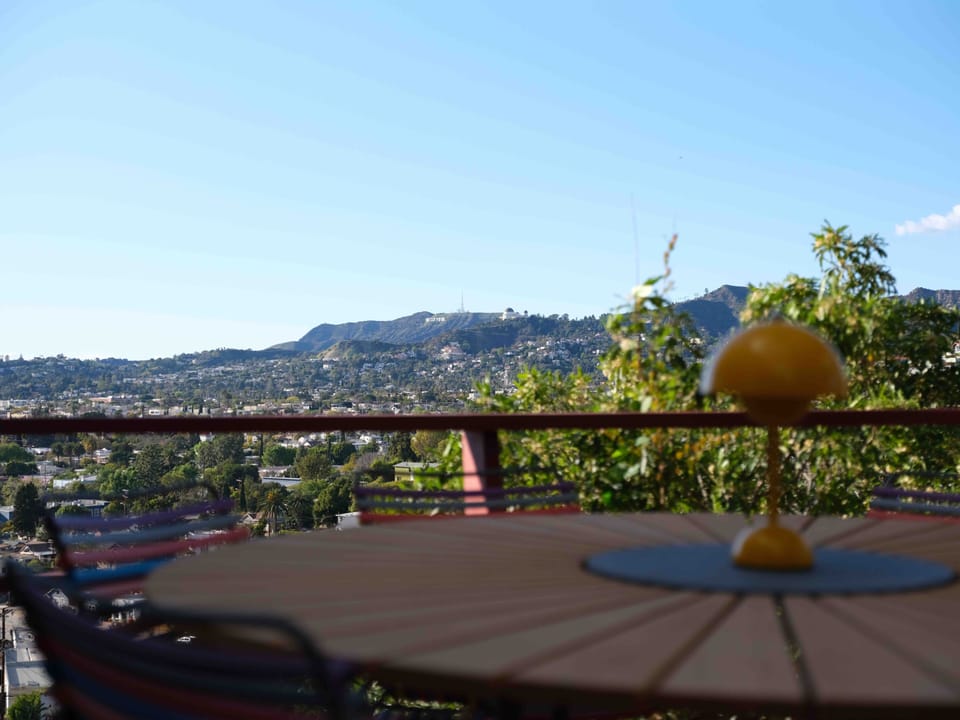 View from the hot tub.