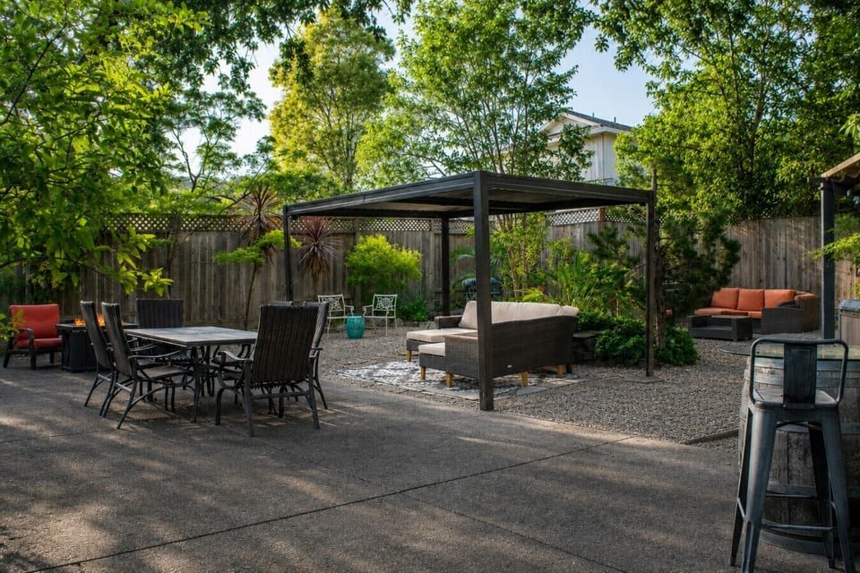 Outdoor Haven with Hot Tub, Fire Pit, Plenty of Seating