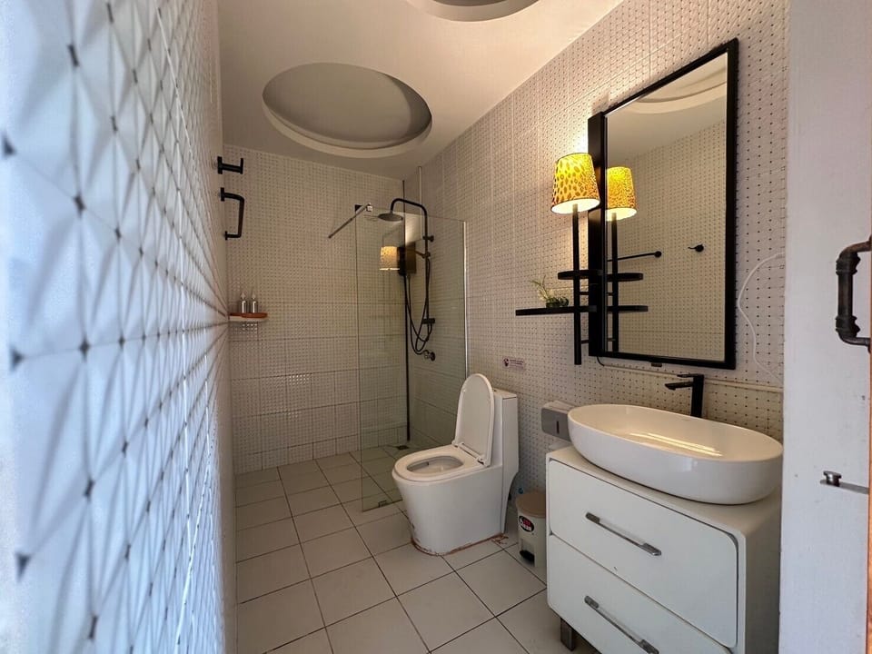 Superior Room, Private Pool, Pool View | Bathroom | Shower, hair dryer, bathrobes, towels