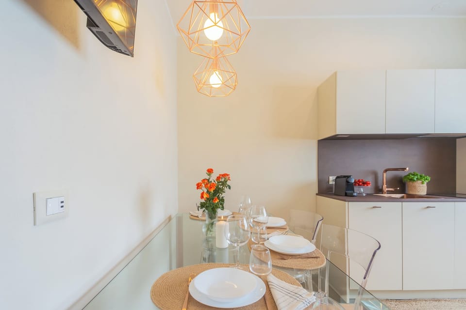 Apartment (1 Bedroom) | Private kitchenette | Oven, espresso maker, electric kettle, highchair