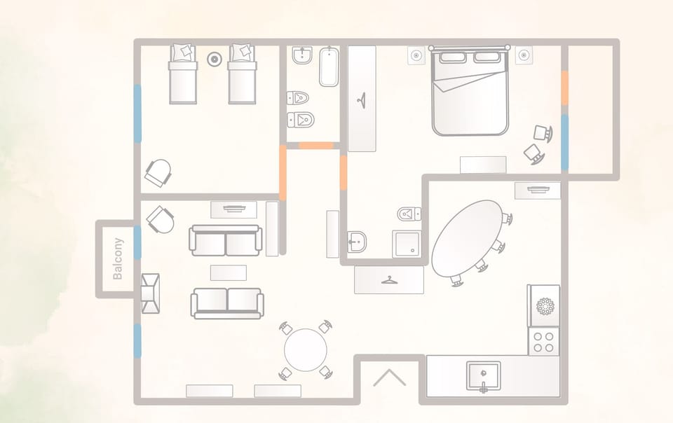 Apartment (2 Bedrooms) | Floor plan