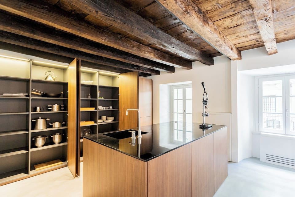 Apartment (1 Bedroom) | Private kitchen | Espresso maker, fridge, oven, electric kettle