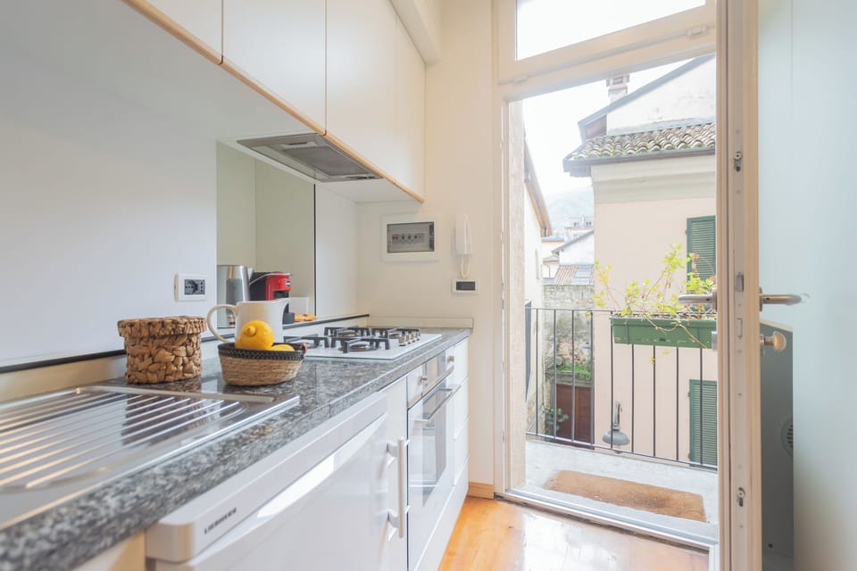 Apartment (1 Bedroom) | Private kitchen | Oven, espresso maker, electric kettle, highchair
