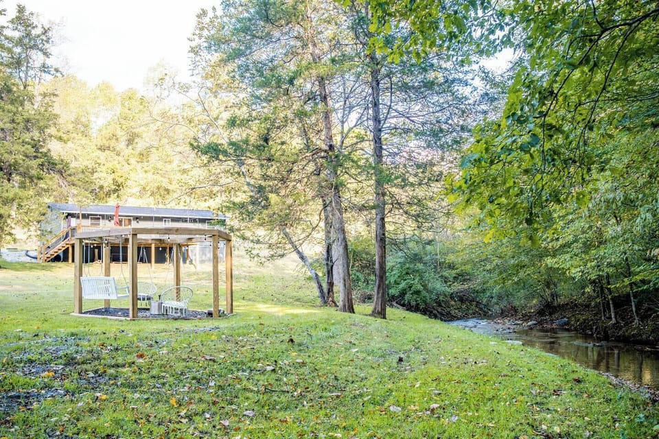 Creek and seating