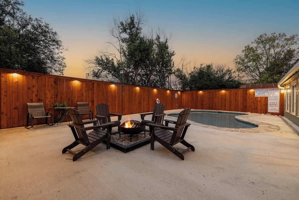 Gather around the firepit on a chilly night