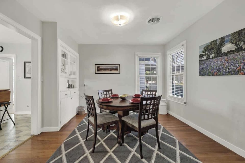 Dining table with space for four
