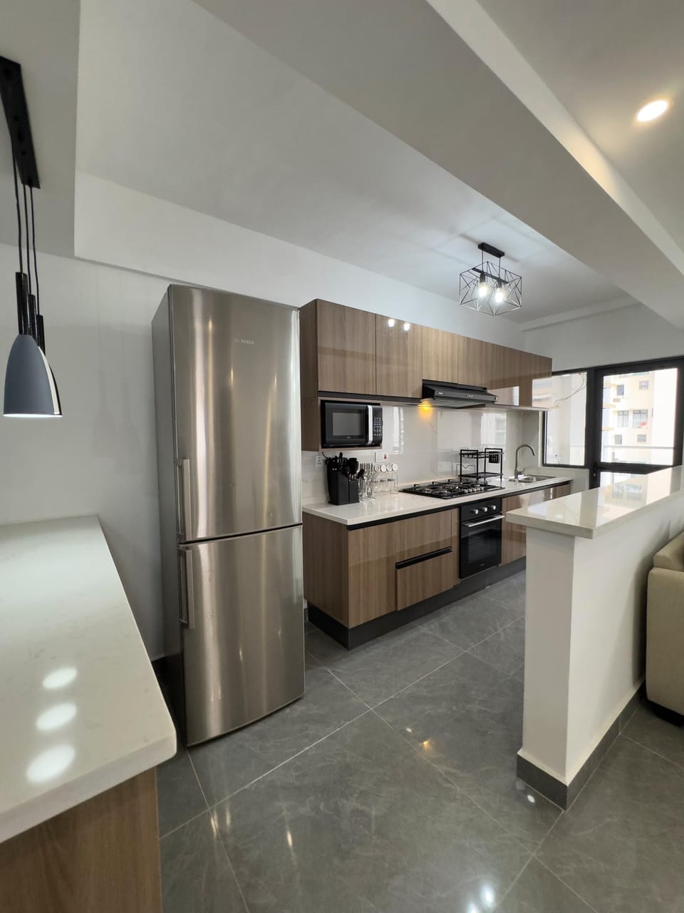 Family Apartment, 2 Bedrooms, Balcony, City View | Private kitchen