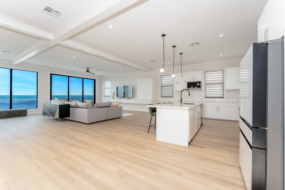 Spacious kitchen to prep meals for the whole crew.