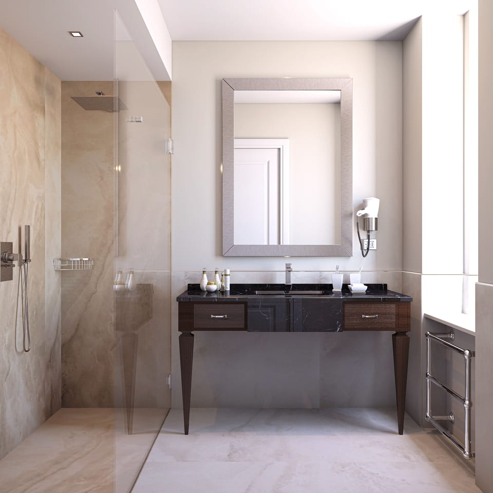 Superior Double Room, 1 Double Bed | Bathroom | Shower, rainfall showerhead, free toiletries, hair dryer
