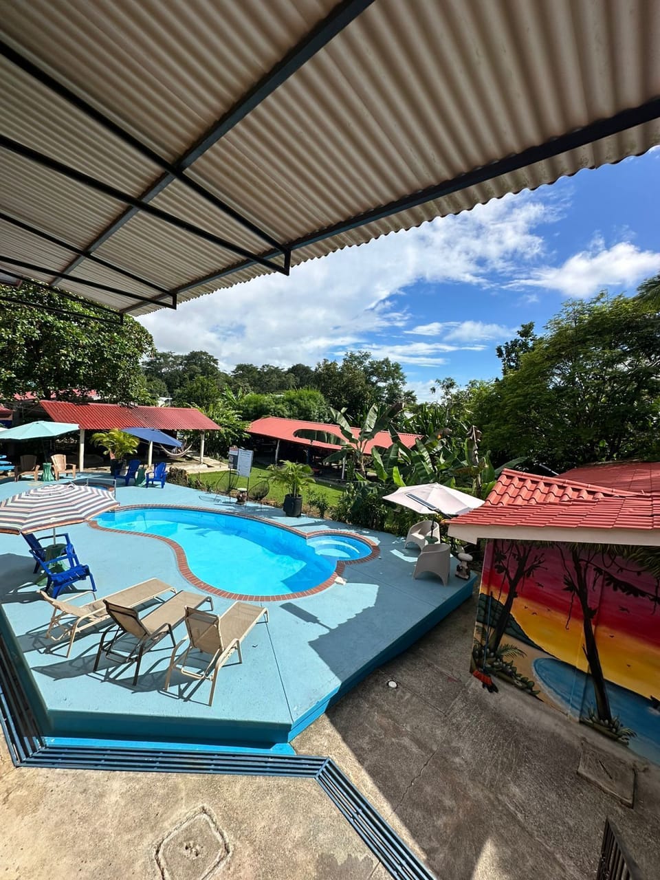 Standard Double Room, 1 Queen Bed, Pool View | Terrace/patio