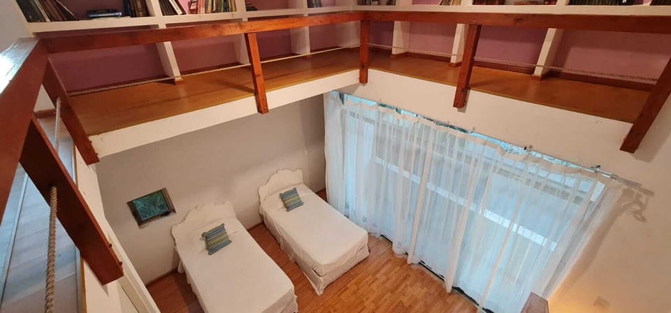 Bedroom 3 with two twin veds and one double bed upstairs