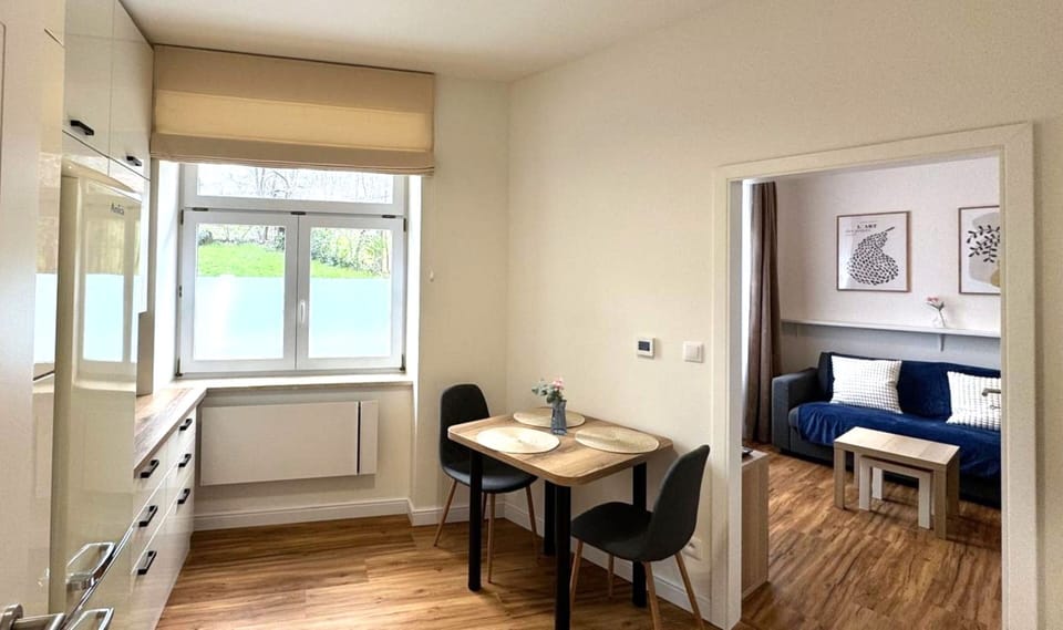 Comfort Apartment, Garden View | Private kitchen | Full-size fridge, microwave, oven, stovetop