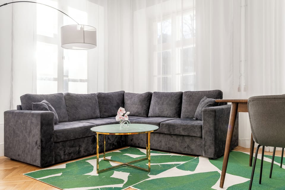 Luxury Apartment, 2 Bedrooms, City View | Living area | Flat-screen TV
