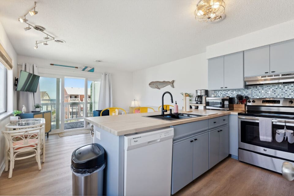 Fully stocked kitchen