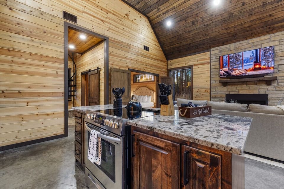 Cooking up comfort in the heart of the woods.