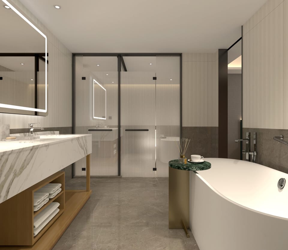 Deluxe Suite, 1 King Bed | Down comforters, free minibar items, in-room safe, desk