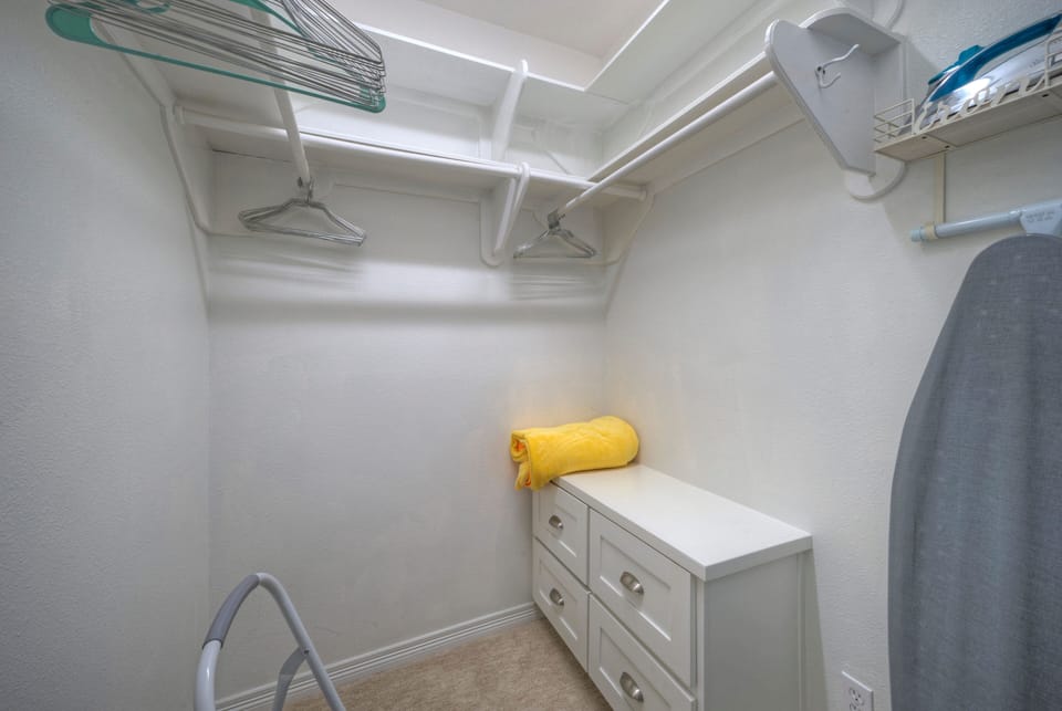Walk-in closet.