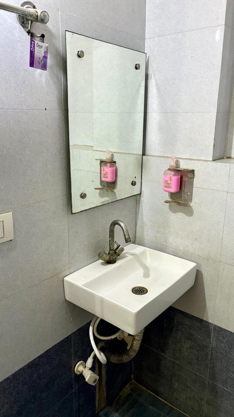 Shower, free toiletries, towels, soap
