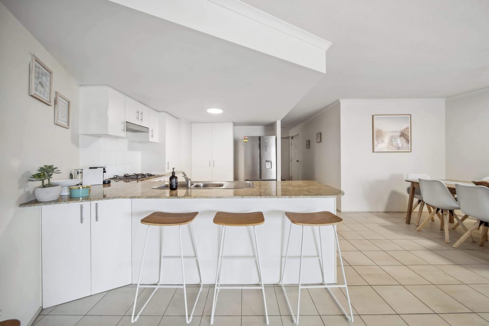 Kitchen workspace positioned to enjoy the views while you cook.