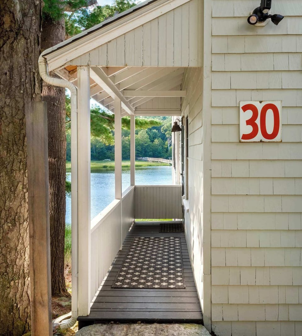 Entry porch with breathtaking river views