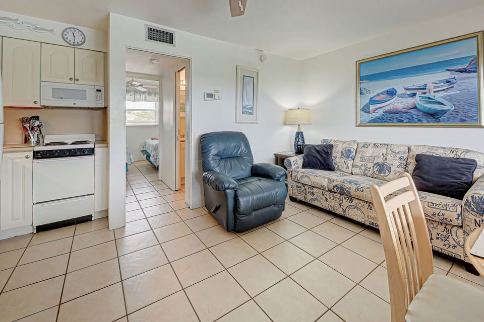 Living Room with Double Sofa Bed