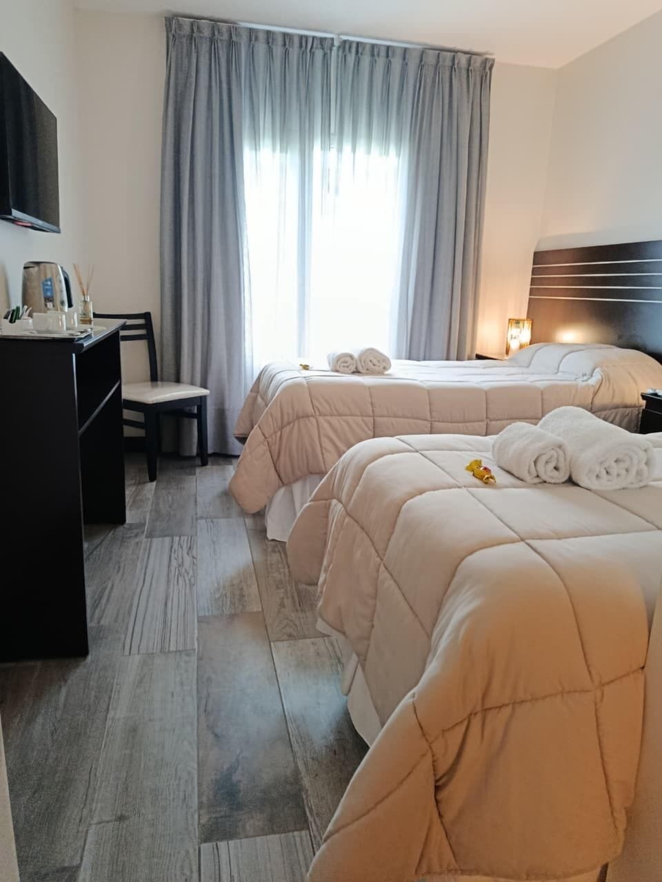 Deluxe Twin Room, Garden View | Frette Italian sheets, premium bedding, Select Comfort beds