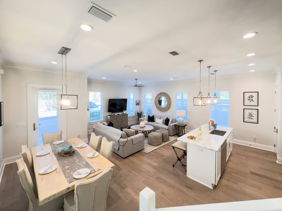 Dining area with table seating for gathering and shared meals.