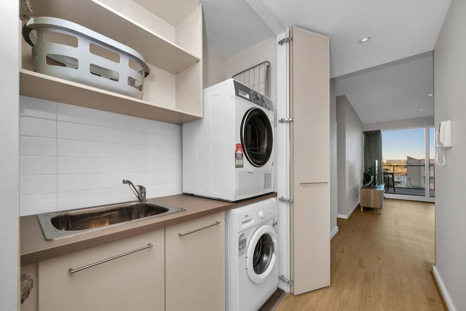 In-unit washer and dryer for longer stays